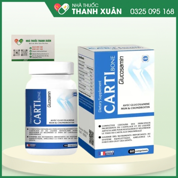 CatriBone Glucosamin - Giúp phục hồi và tái tạo các mô sụn khớp bị tổn thương